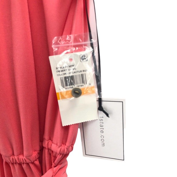 1. STATE NEW Womens Size Small Halter Neck Belted Romper Stretch Jersey Knit - Picture 9 of 10